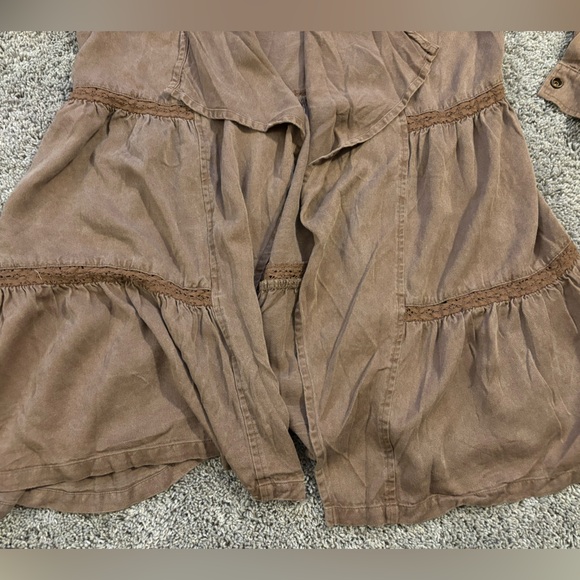 Knox Rose Womens Open Front Tan Cardigan Size XS - Picture 6 of 11